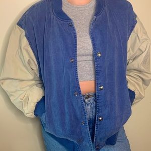 Jean and kaki bomber style jacket the limited